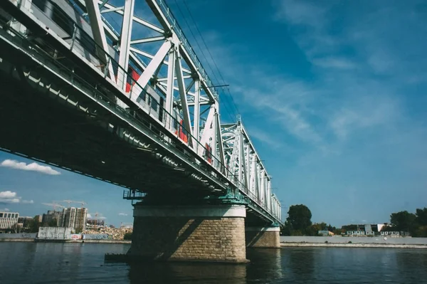 Danilovskiy Pont Sur Rivière Moscou — Photo