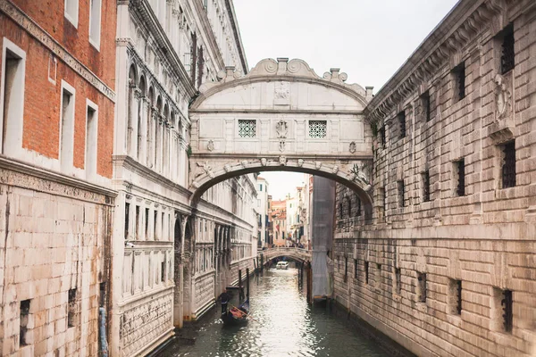 Ponte Dos Suspiros Italiano Veneziano Ponte Dei Sospiri Que Liga — Fotografia de Stock