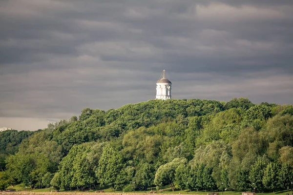 Campanario Tradicional Ruso Parque Público Kolomenskoye Moscú Rusia —  Fotos de Stock