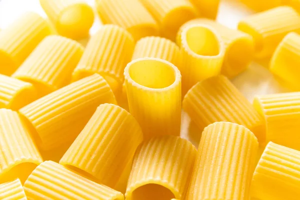 Raw Maccheroni Pasta Isolated White Background — Stock Photo, Image