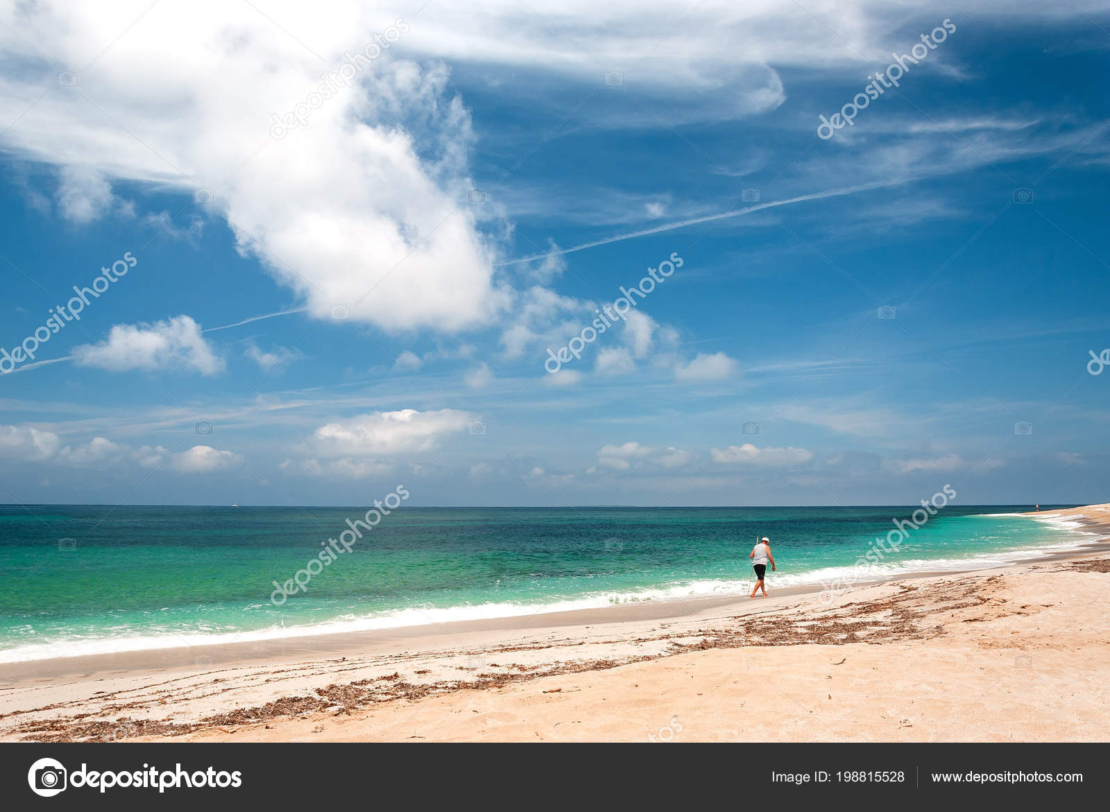 Sardaigne Vue Plage Maimoni Près Ville Cabras Photographie