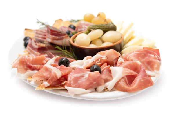 Tray Typical Appetizers Italy — Stock Photo, Image