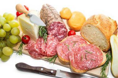 Yiyecekler. Lezzetli aperatifleri kapatın.