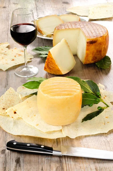 Pecorino Typický Sardinský Sýr Ovcím Mlékem — Stock fotografie