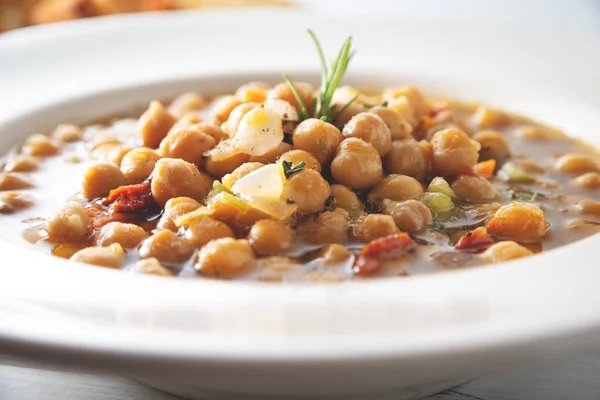 Dish Chickpea Soup — Stock Photo, Image