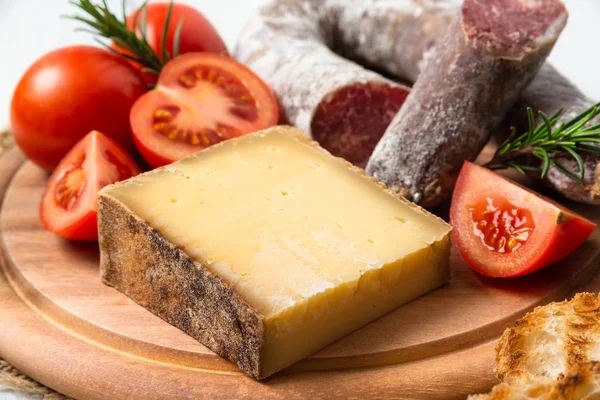 Food Close Delicious Cheese — Stock Photo, Image
