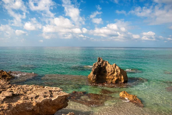 Cerdeña Impresionante Mar Costa Playa San Giovanni Sinis Cerca Oristano —  Fotos de Stock