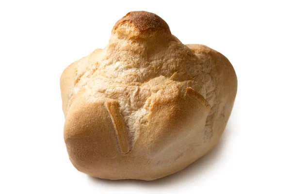 米赫塔 典型的意大利面包 背景为白色 — 图库照片