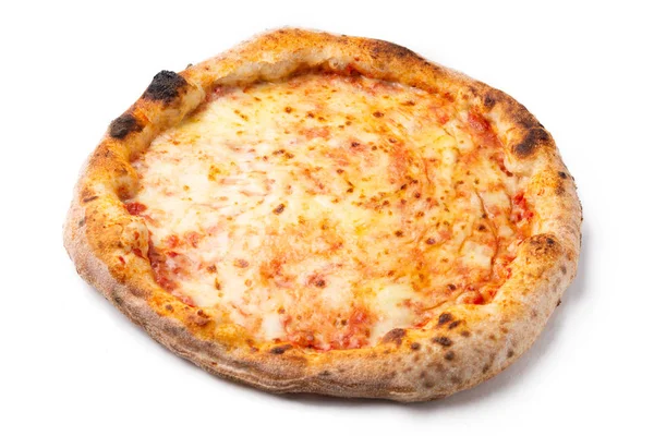 Pizza Italienne Classique Isolée Sur Fond Blanc — Photo