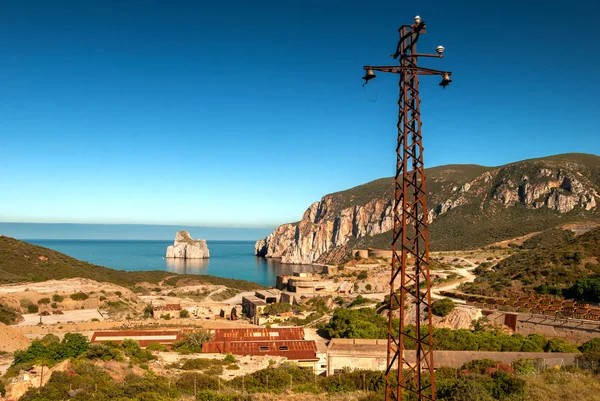 Sardinien Pan Zucchero Cliff Och Masua Italien — Stockfoto