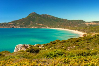 Sardunya, Portixeddu beach, İtalya 