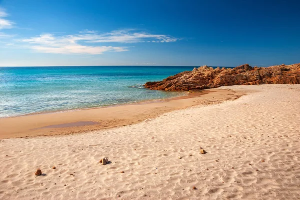意大利普拉岛Santa Margherita附近的撒丁岛 一个寂寞的海滩 — 图库照片