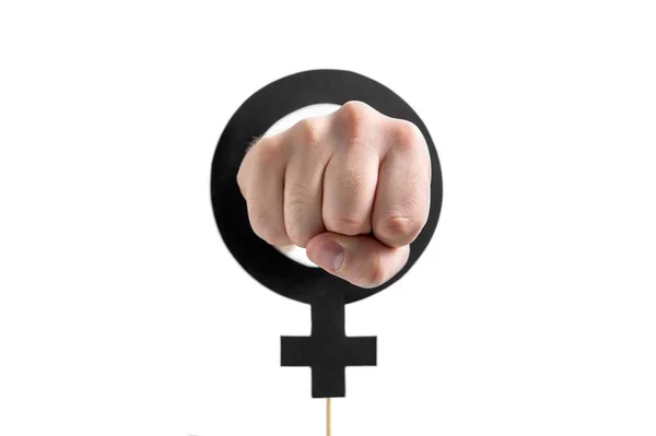 Feminism Girl Power Eller Kön Jämställdhet Koncept Även Manlig Chauvinism — Stockfoto