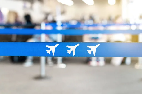 Зона Очікування Аеропорту Вестибюль Або Лаунж Значок Літака Черзі Бар — стокове фото