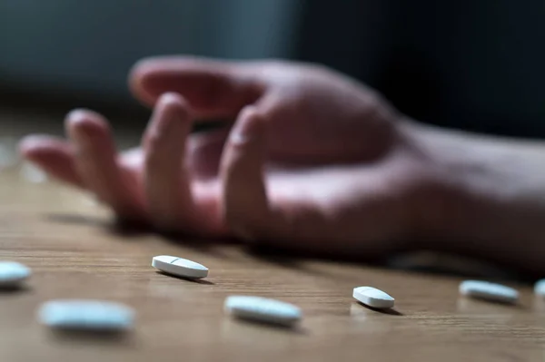 Drugs Drugsverslaving Medisch Misbruik Concept Voor Het Haak Afhankelijkheid Van — Stockfoto