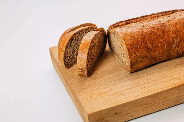 Gluten free homemade bread. Healthy food. Gluten-free whole grain rye bread sliced.