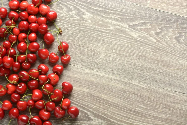 Deliciosas Cerejas Vermelhas Mesa Cultivadas Itália Close — Fotografia de Stock