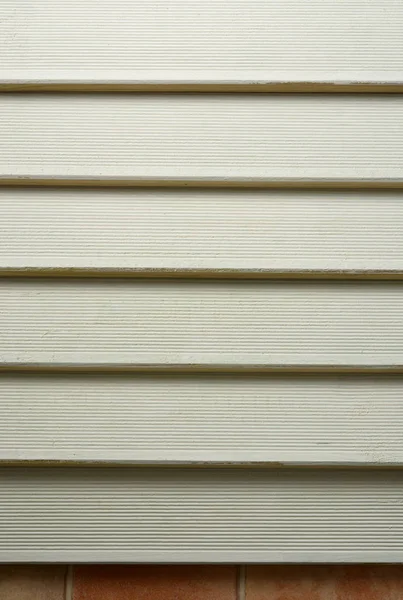 Hout Strips Van Witte Kleur Closeup — Stockfoto