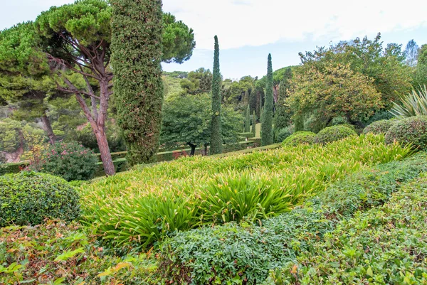 Gärten der Heiligen Clotilde in lloret de mar, costa brava — Stockfoto