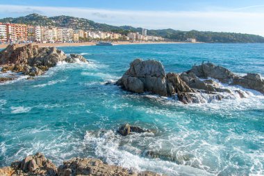 Costa Brava, Katalonya İspanya Lloret de Mar beach