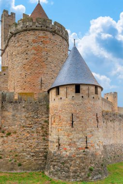 Fransa'nın güneyinde Ortaçağ Kalesi Carcassonne