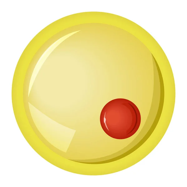Velká oranžová žlutá a červená bublina — Stockový vektor