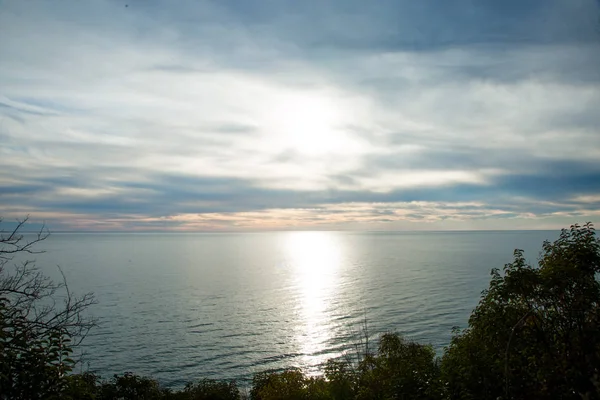 Denizin Üzerinde Gün Batımı — Stok fotoğraf