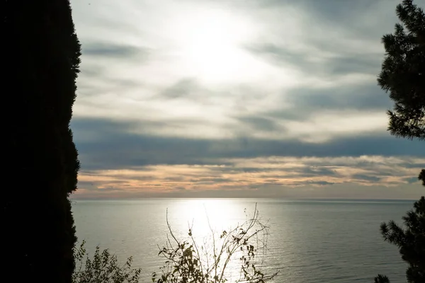 Denizin Üzerinde Gün Batımı — Stok fotoğraf