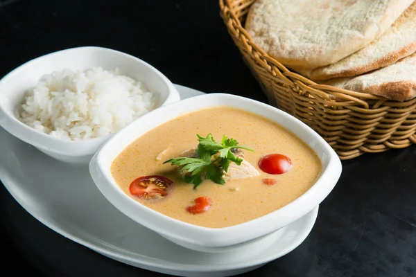 Fischsuppe Mit Saurer Sahne — Stockfoto