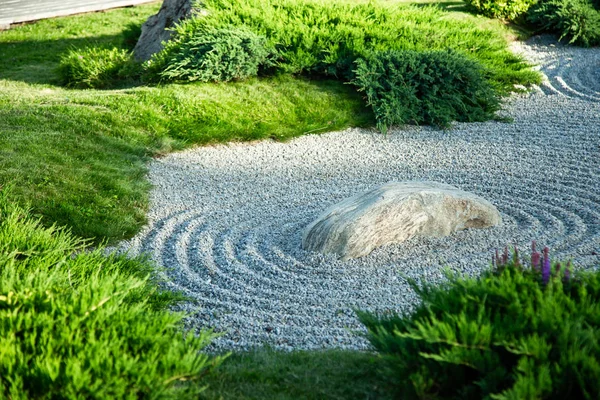 Japanese rock garden in the garden