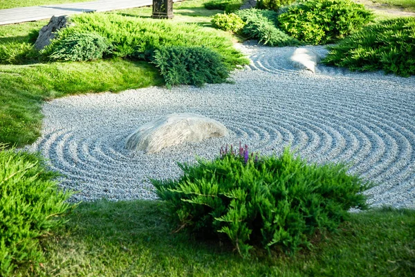 Japanese rock garden in the garden