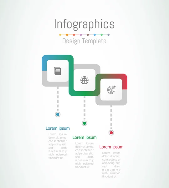 프로세스와 비즈니스 데이터에 Infographic 디자인 요소입니다 일러스트 — 스톡 벡터