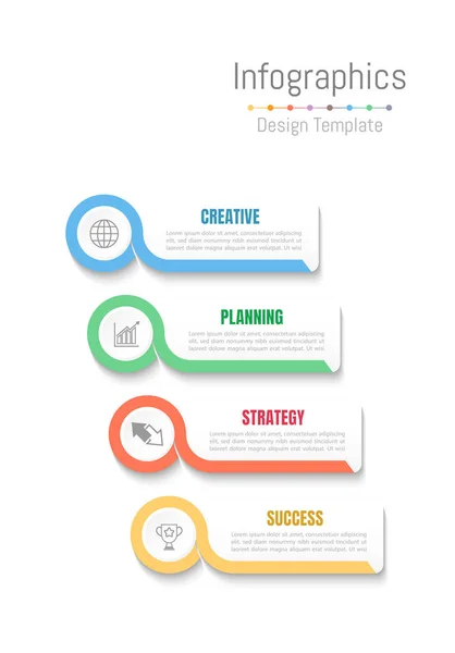 Éléments Conception Infographie Pour Vos Données Entreprise Avec Options Pièces — Image vectorielle