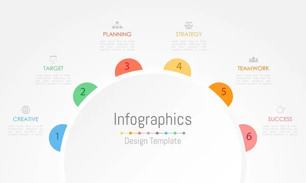 Elementos Diseño Infográfico Para Sus Datos Empresariales Con Opciones Piezas — Archivo Imágenes Vectoriales