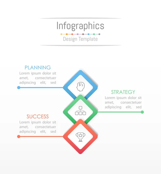 Infographic Design Elements Your Business Data Options Parts Steps Timelines — Stock Vector