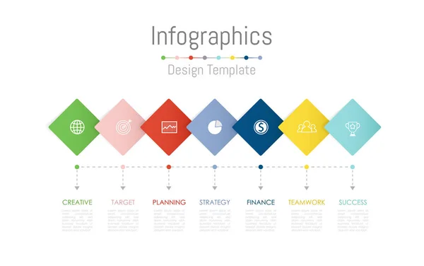 Éléments Conception Infographie Pour Vos Données Entreprise Avec Options Pièces — Image vectorielle