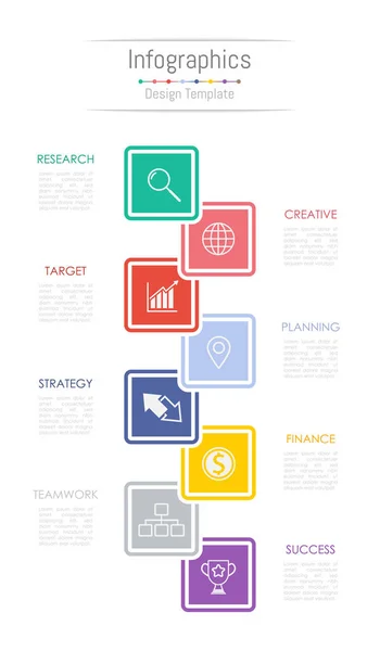 Elementos de diseño infográfico para sus datos empresariales con 8 opciones . — Archivo Imágenes Vectoriales