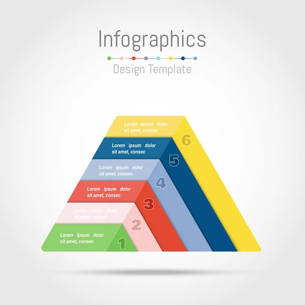 Eléments de design infographique en forme de triangle pour votre entreprise . — Image vectorielle