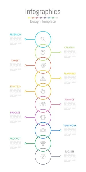 Éléments de conception d'infographie pour vos données d'entreprise avec 10 options . — Image vectorielle