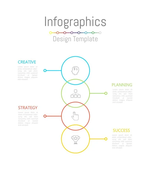 Elementos de diseño infográfico para sus datos empresariales con 4 opciones . — Vector de stock