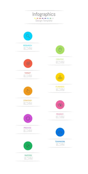 Infografische Gestaltungselemente Für Ihre Geschäftsdaten Mit Optionen Teilen Schritten Timelines — Stockvektor