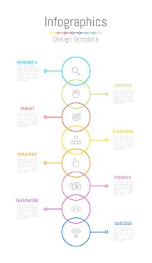 Infographic tasarım öğeleri için iş verilerinizi 8 seçeneği ile.