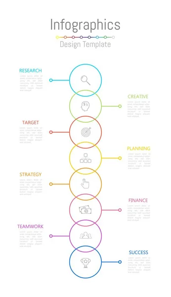 Elementos de design infográfico para seus dados de negócios com 8 opções . — Vetor de Stock