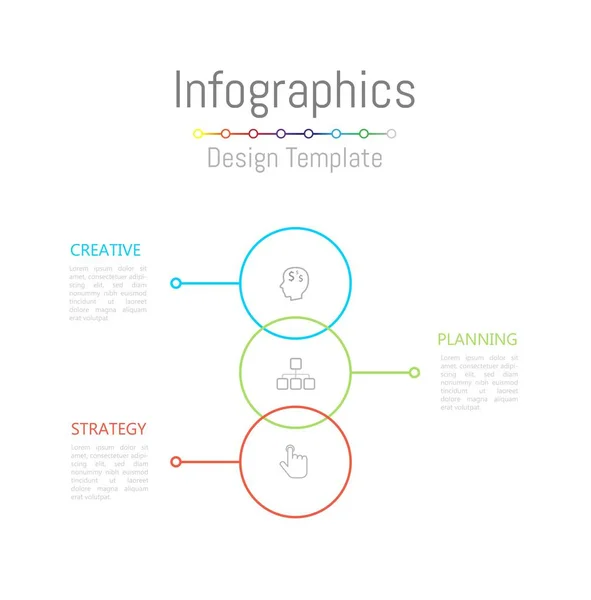Elementos de design infográfico para seus dados de negócios com 3 opções . — Vetor de Stock