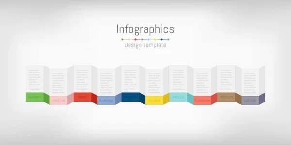 Elementos de diseño infográfico para sus datos empresariales con 10 opciones . — Archivo Imágenes Vectoriales