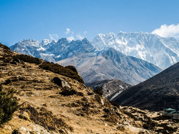 Hermosas Vistas Montaña Nieve Himalaya Ruta Campamento Base Del Everest — Foto de Stock