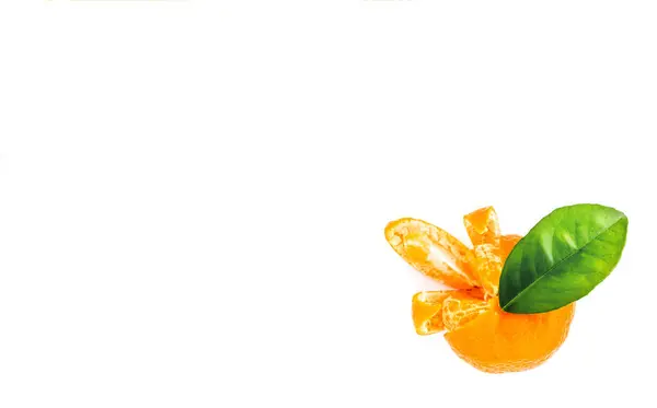 Juicy Orange White Background — Stock Photo, Image