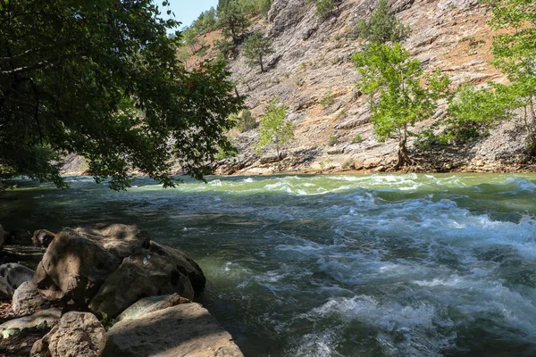 Cachoeiras Rios Kayseri Caminho Cachoeira Kapuzbasi Turquia — Fotografia de Stock