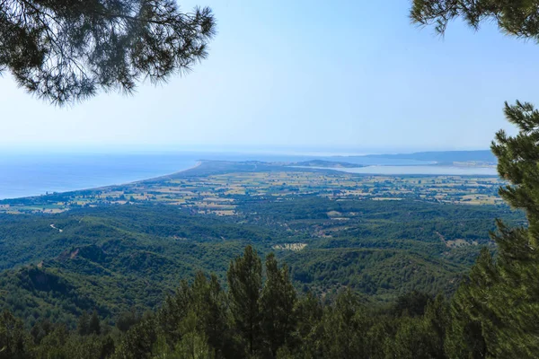 Widok Stare Pola Bitew Anzac Cove Ariburnu Chunuk Bair Conk — Zdjęcie stockowe