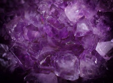 Bir ametistin makro çekimi